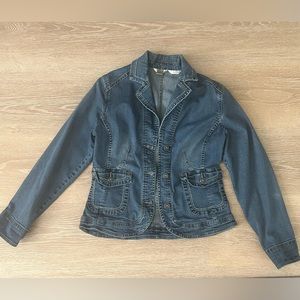 Christopher &Banks Denim jacket stretch size S